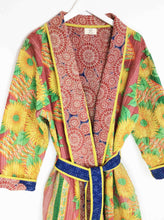 Load image into Gallery viewer, Vintage Sari Kantha Jacket long