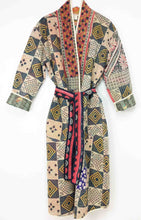 Load image into Gallery viewer, Vintage Sari Kantha Jacket Long