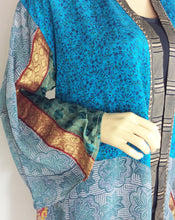 Load image into Gallery viewer, Vintage Silk Sari Kimono Short