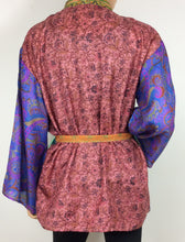 Load image into Gallery viewer, Vintage Silk Sari Kimono Short