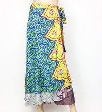 Load image into Gallery viewer, Vintage Sari Wrap Skirt