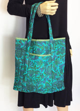 Load image into Gallery viewer, Silk Sari Quilted Bag