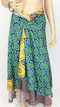 Load image into Gallery viewer, Vintage Sari Wrap Skirt