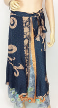 Load image into Gallery viewer, Vintage Sari Wrap Skirt