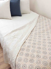Load image into Gallery viewer, Blockprinted Bedcover