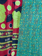 Load image into Gallery viewer, Vintage Sari Kantha Quilt