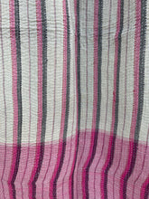 Load image into Gallery viewer, Vintage Sari Kantha Quilt
