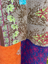 Load image into Gallery viewer, Vintage Sari Kantha Quilt