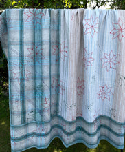 Load image into Gallery viewer, Vintage Sari Kantha Quilt
