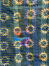 Load image into Gallery viewer, Indigo Kantha Quilt