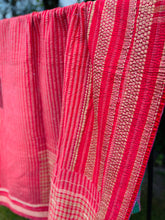 Load image into Gallery viewer, Vintage Sari Kantha Quilt