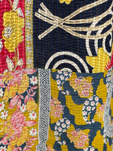 Load image into Gallery viewer, Vintage Sari Kantha Quilt