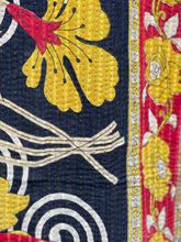 Load image into Gallery viewer, Vintage Sari Kantha Quilt