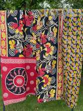 Load image into Gallery viewer, Vintage Sari Kantha Quilt