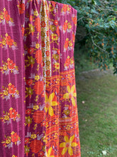 Load image into Gallery viewer, Vintage Sari Kantha Quilt