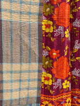 Load image into Gallery viewer, Vintage Sari Kantha Quilt
