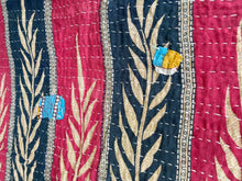 Load image into Gallery viewer, Vintage Sari Kantha Quilt