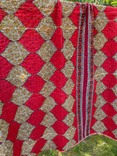 Load image into Gallery viewer, Vintage Sari Kantha Quilt