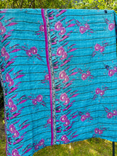 Load image into Gallery viewer, Vintage Sari Kantha Quilt