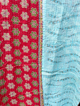 Load image into Gallery viewer, Vintage Sari Kantha Quilt