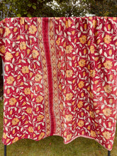 Load image into Gallery viewer, Vintage Sari Kantha Quilt
