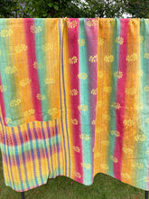 Load image into Gallery viewer, Vintage Sari Kantha Quilt