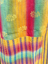 Load image into Gallery viewer, Vintage Sari Kantha Quilt