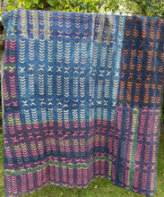 Load image into Gallery viewer, Indigo Kantha Quilt