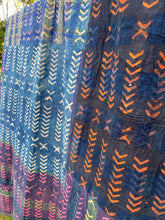 Load image into Gallery viewer, Indigo Kantha Quilt