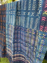 Load image into Gallery viewer, Indigo Kantha Quilt