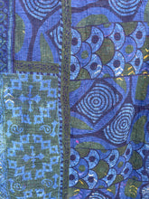 Load image into Gallery viewer, Indigo Kantha Quilt