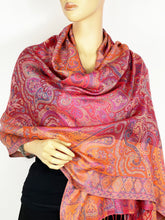 Load image into Gallery viewer, Silk Jamawar Scarf/Shawl