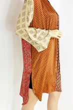 Load image into Gallery viewer, Vintage Silk Sari Long Shirt