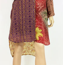 Load image into Gallery viewer, Vintage Silk Sari Long Shirt