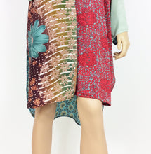 Load image into Gallery viewer, Vintage Silk Sari Long Shirt