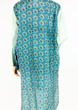 Load image into Gallery viewer, Vintage Silk Sari Long Shirt