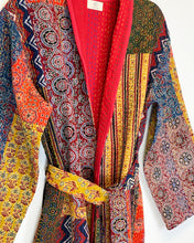 Load image into Gallery viewer, Ajrakh Kantha Robe