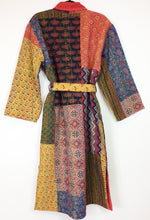 Load image into Gallery viewer, Ajrakh Kantha Robe