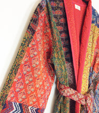 Load image into Gallery viewer, Ajrakh Kantha Robe