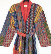 Load image into Gallery viewer, Ajrakh Kantha Robe