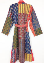 Load image into Gallery viewer, Ajrakh Kantha Robe