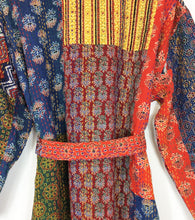 Load image into Gallery viewer, Ajrakh Kantha Robe