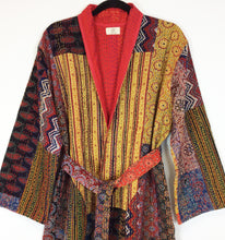Load image into Gallery viewer, Ajrakh Kantha Robe
