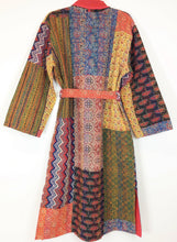 Load image into Gallery viewer, Ajrakh Kantha Robe