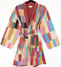 Load image into Gallery viewer, Stone Washed Kantha Jacket