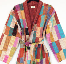 Load image into Gallery viewer, Stone Washed Kantha Jacket