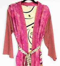 Load image into Gallery viewer, Vintage Sari kimono long