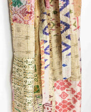 Load image into Gallery viewer, Vintage Silk Sari Patchwork Kantha Robe