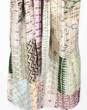 Load image into Gallery viewer, Vintage Silk Sari Kantha Patchwork Robe