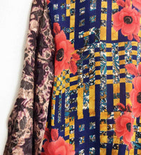 Load image into Gallery viewer, Sari Patchwork Wrap Top